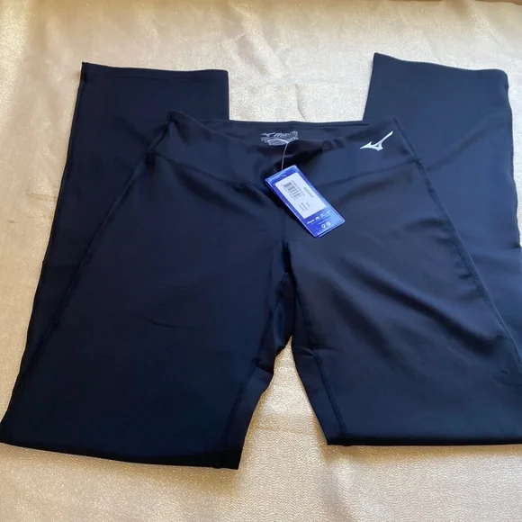 NWT Black womans size medium mizuno performance black pants - Picture 1 of 5